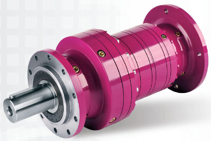 Planetary gear reducer / solid-shaft / heavy-duty / flange-mounted